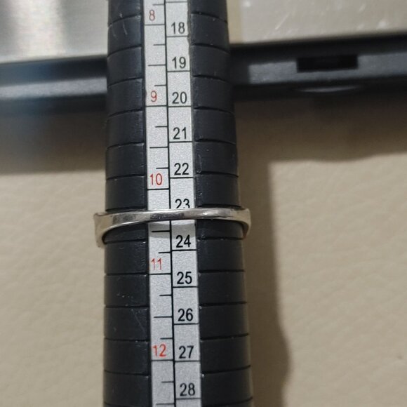 Large Size Sterling Silver 925 Infinity Ring Rose Gold Merle Diamond Accent 10.5 - Picture 5 of 10